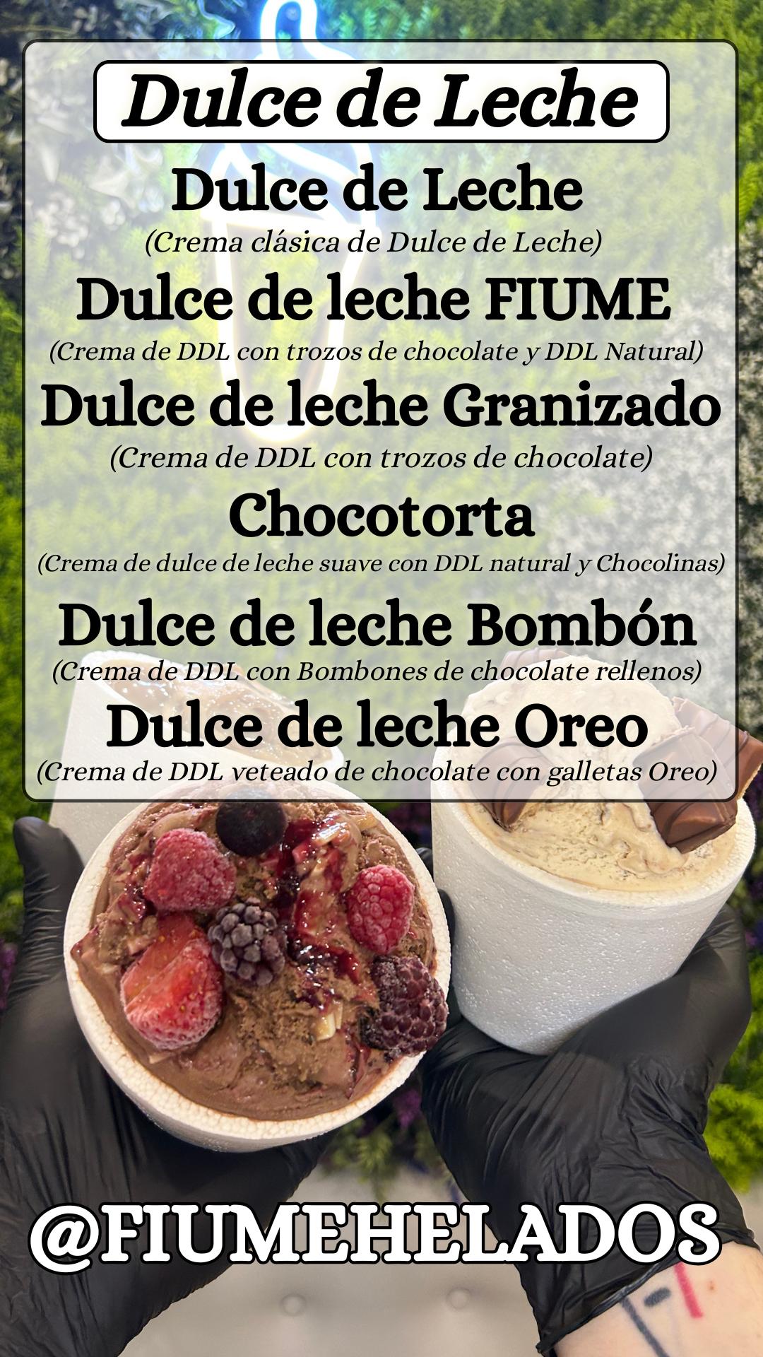 Sabores con dulce de leche